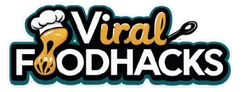 The official logo for Viral Food Hacks, a website for easy recipes, cooking tips, and the latest food trends.