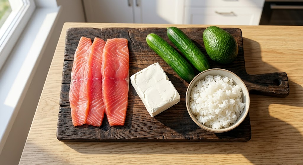 Essential Philadelphia Roll Ingredients | Fresh Sushi Prep Guide